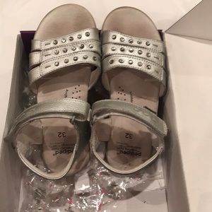 Pediped Girl FLEX Lynn size 1 (32) silver sandal